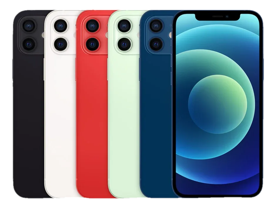 Заден капак iPhone 12 — Бял — примерна снимка на вида част