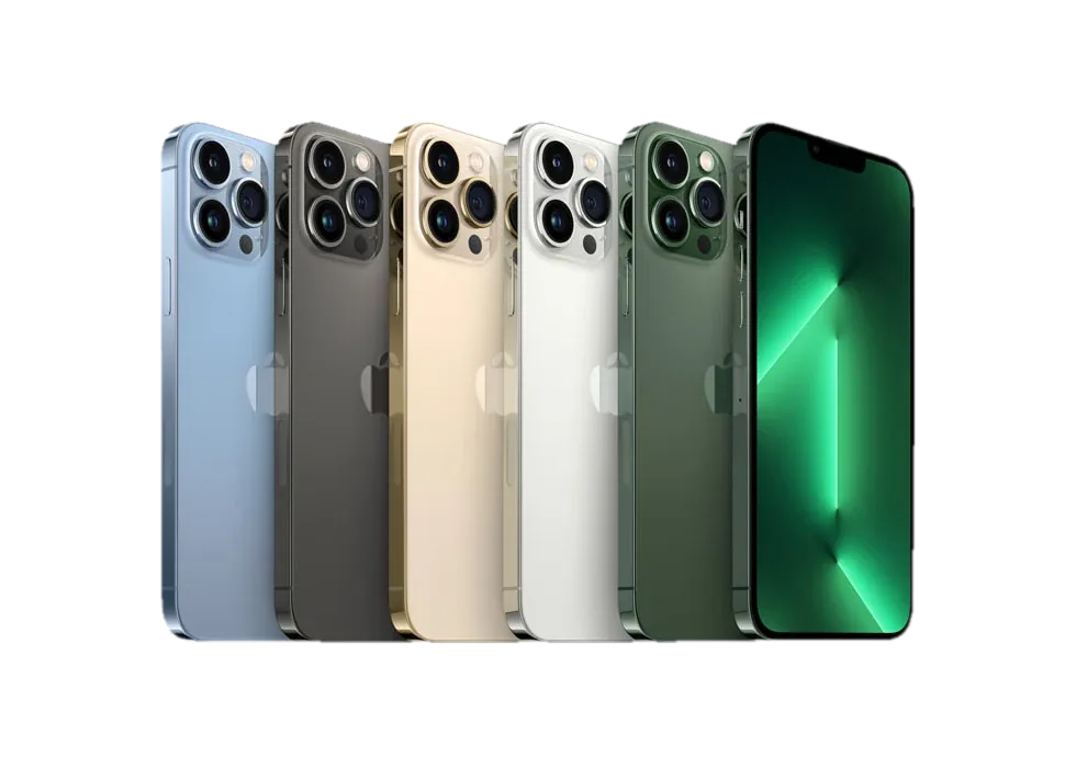 Заден капак iPhone 13 Pro Max — Син — примерна снимка на вида част