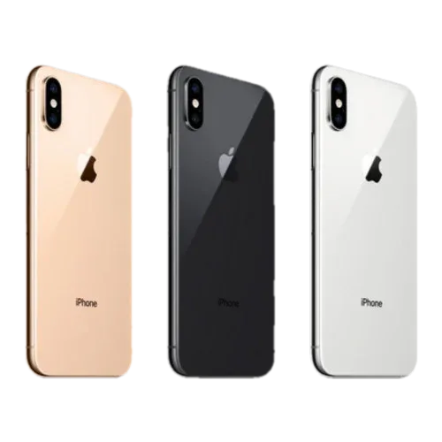 Заден капак iPhone XS — Тъмносив — примерна снимка на вида част