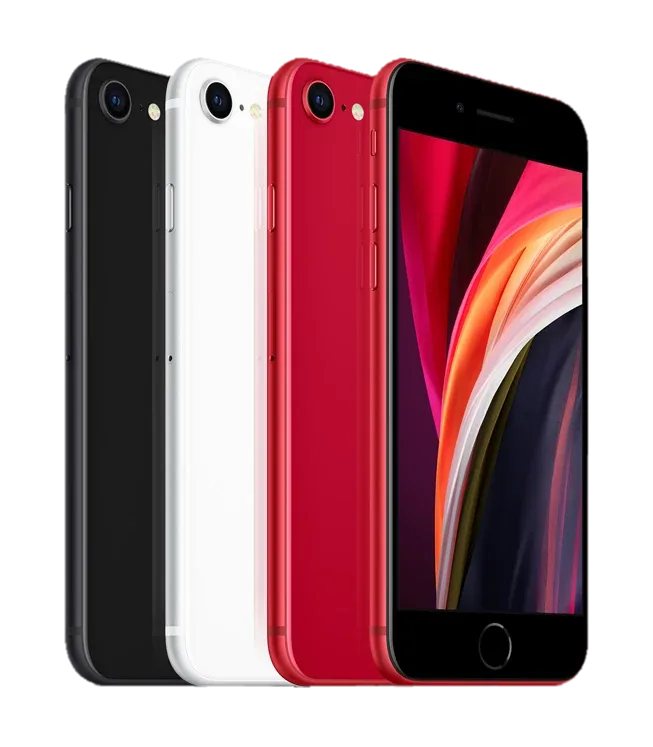 Заден капак iPhone SE 2020 — Бял — примерна снимка на вида част