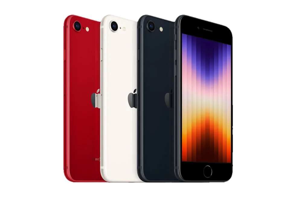 Заден капак iPhone SE 2022 — Червен — примерна снимка на вида част
