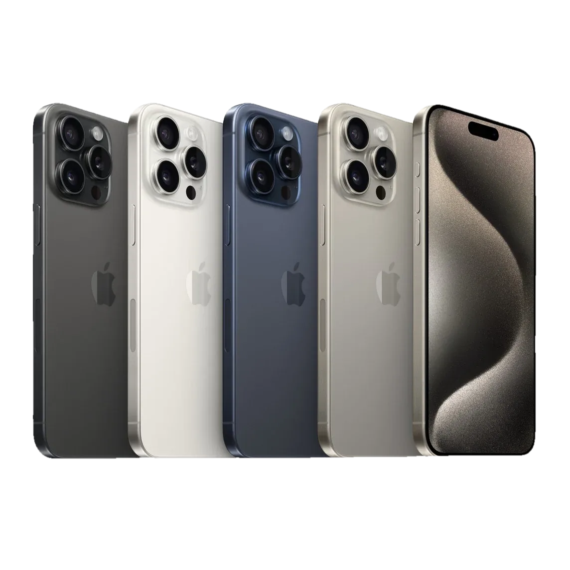Заден капак iPhone 15 Pro — Титан — примерна снимка на вида част