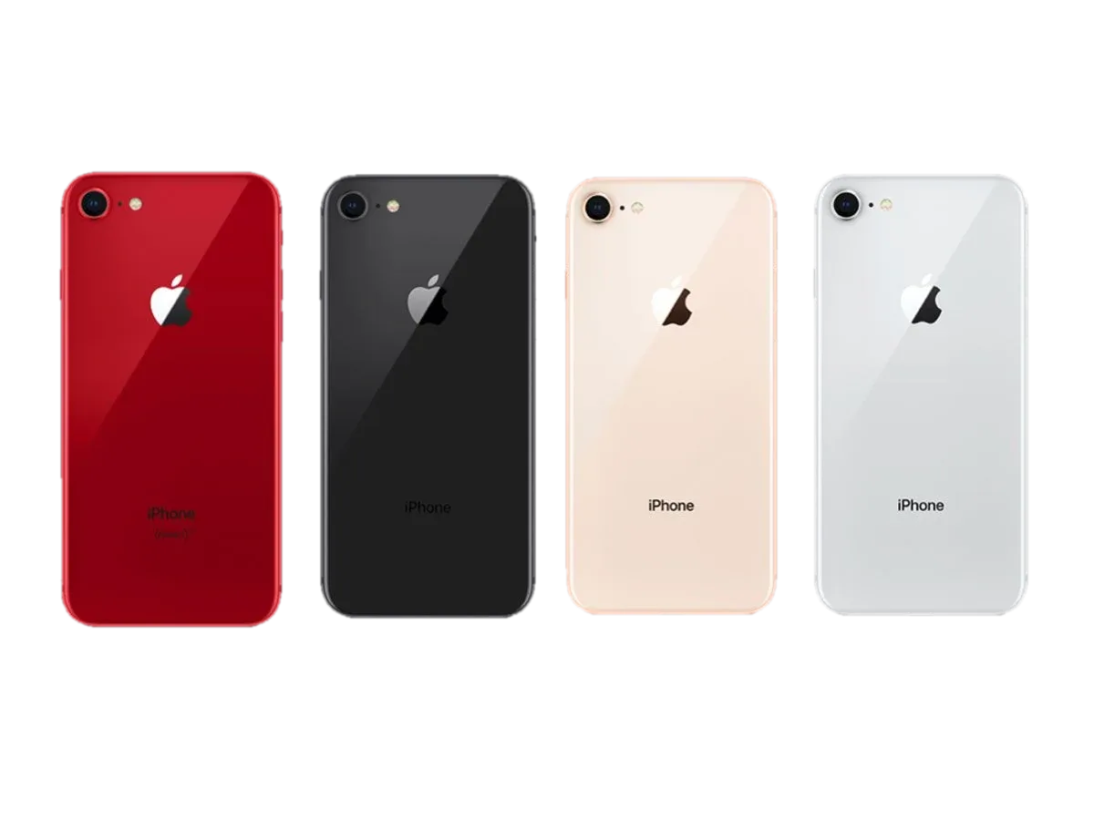 Заден капак iPhone 8 — Тъмносив — примерна снимка на вида част