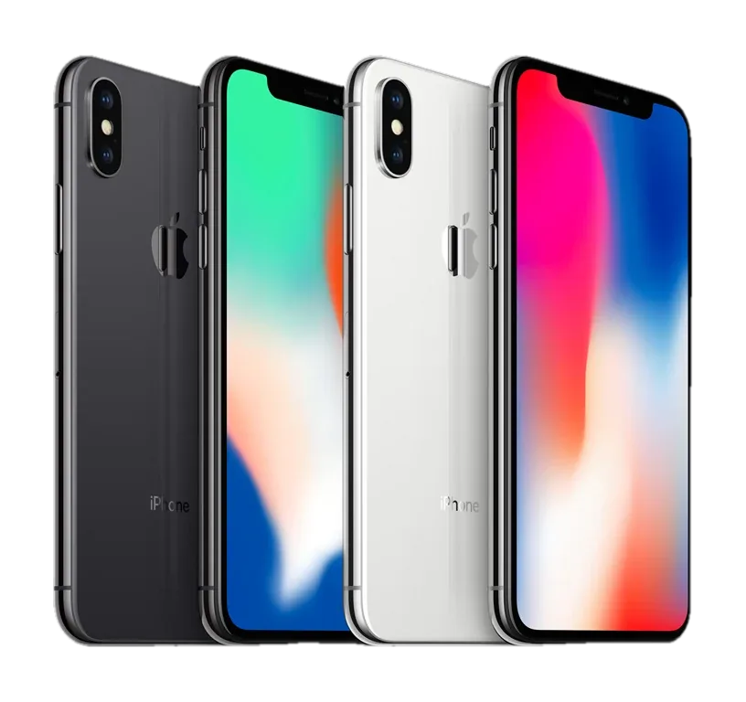 Заден капак iPhone X — Тъмносив — примерна снимка на вида част