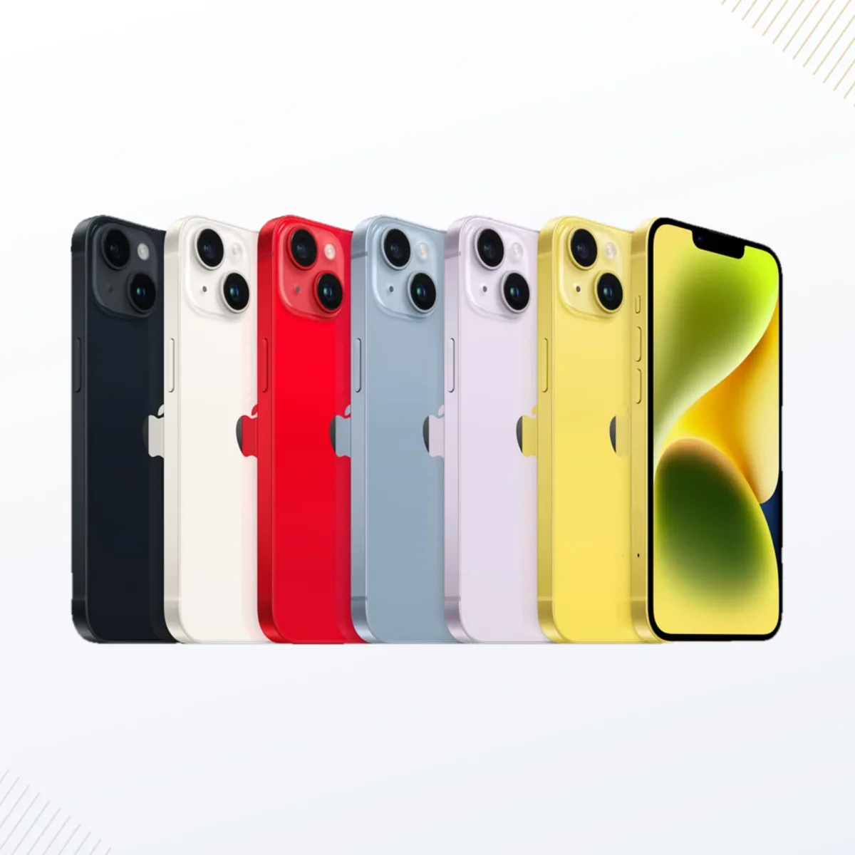 Оригинален заден капак — iPhone 14, син — илюстрация