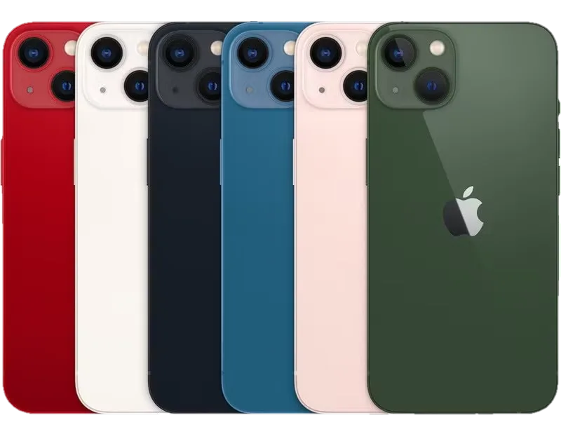 Заден капак iPhone 13 mini — Кремаво бял — примерна снимка на вида част
